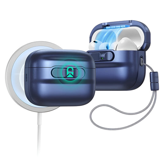 Etui ESR Pulse Magnetic FlickLock dla Apple AirPods Pro 3, Granatowe