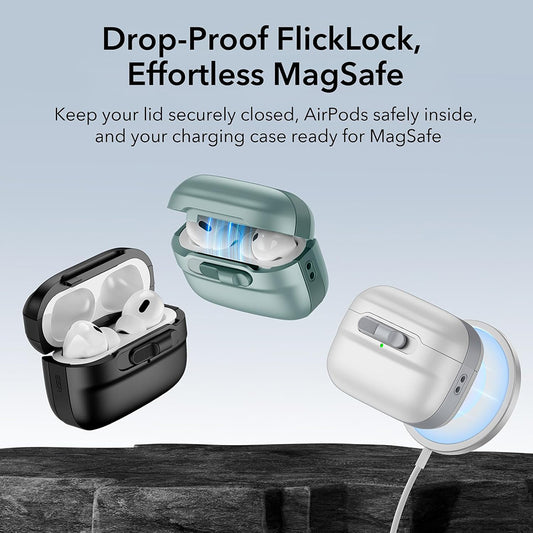 Etui ESR Pulse dla Apple AirPods 4, Zielone