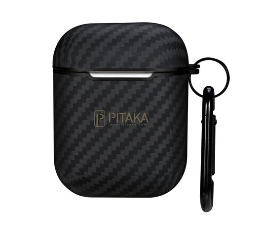 Etui Pitaka Air Pal do słuchawek Apple AirPods Gen 2 / Gen 1, czarne APM1001 APM1001