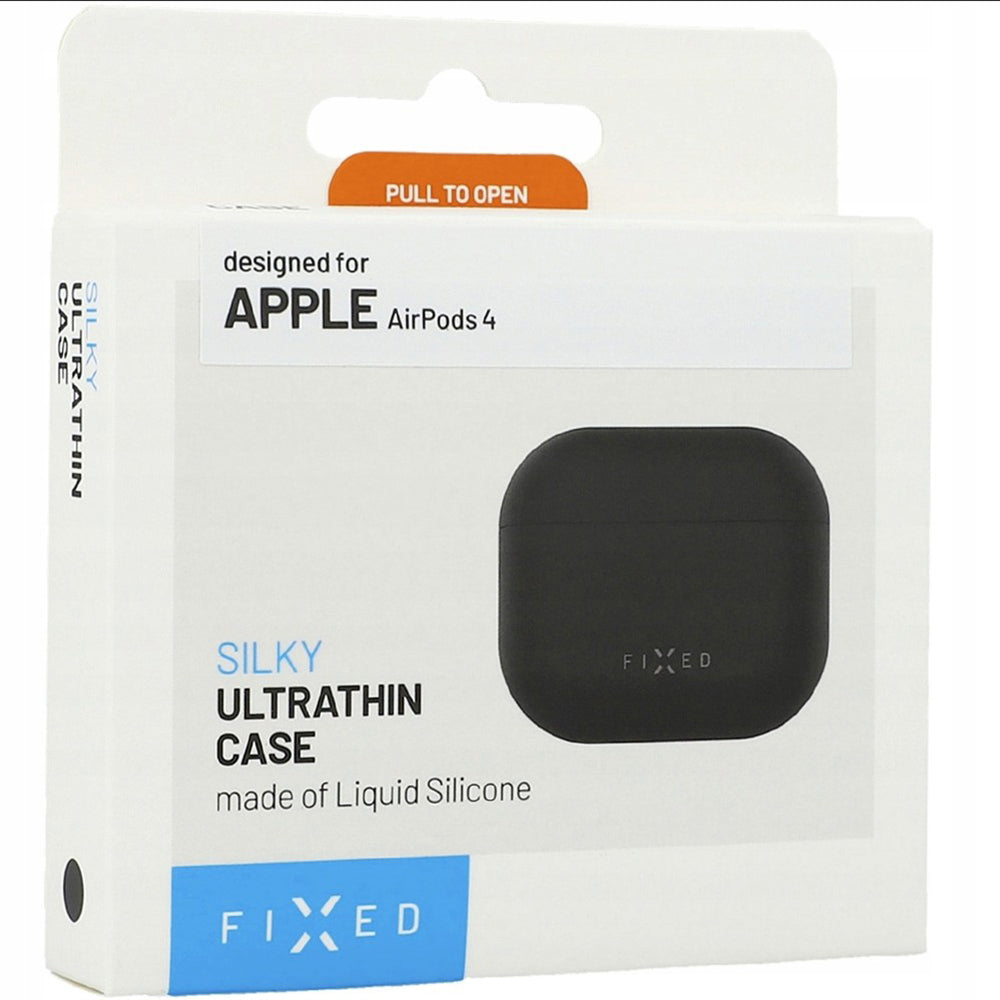 Etui Fixed Silky dla Apple AirPods 4, Czarne