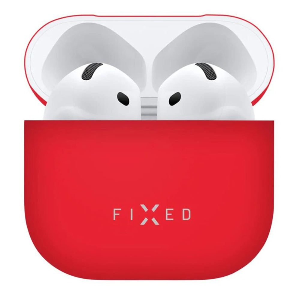 Etui Fixed Silky dla Apple AirPods 4, Czerwone