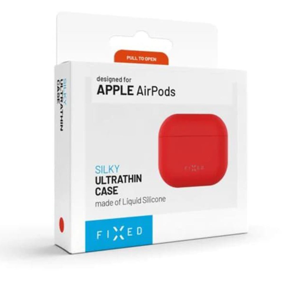 Etui Fixed Silky dla Apple AirPods 4, Czerwone