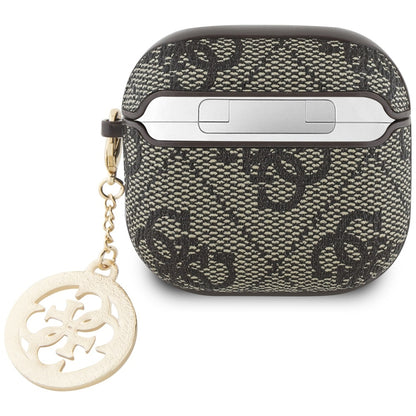 Etui Guess 4G Strass Charm dla Apple AirPods 4, Brązowy