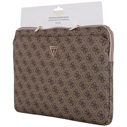 Etui Guess 4G Triangle Logo na Laptop 14 cali, Brązowy