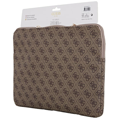 Etui Guess 4G Triangle Logo na Laptop 14 cali, Brązowy