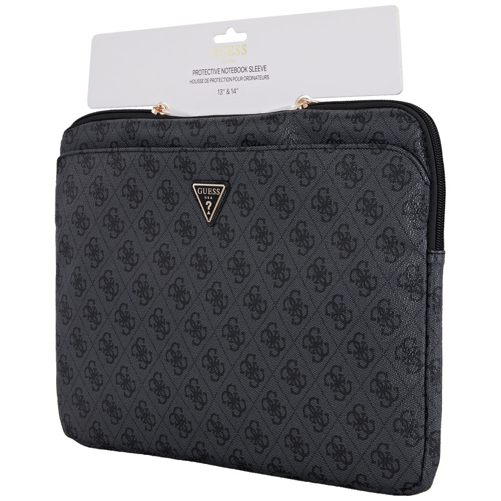 Etui Guess 4G Triangle Logo na laptopa 14 cali, Czarne