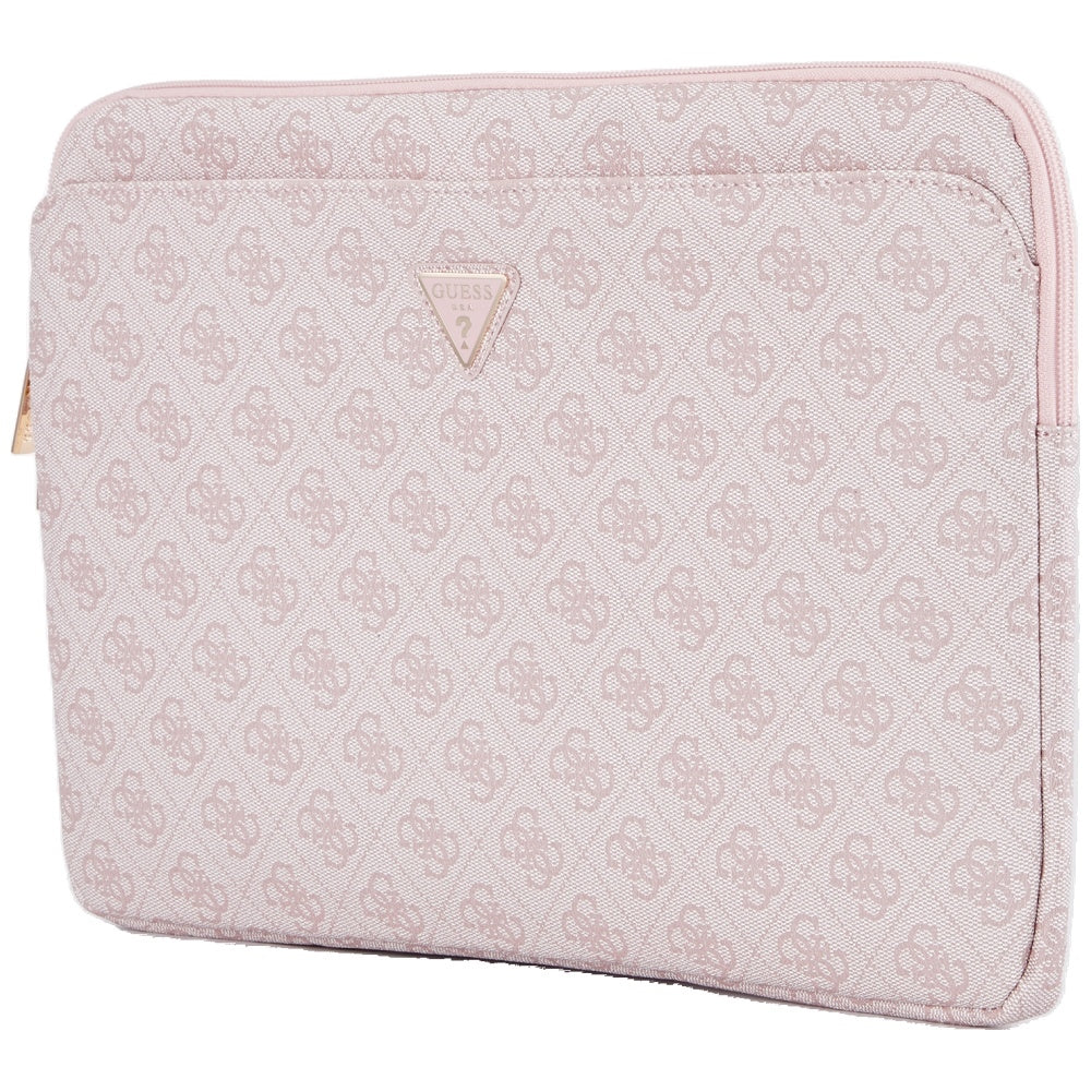 Guess 4G Triangle Logo Case for 14-inch Laptop, Pink