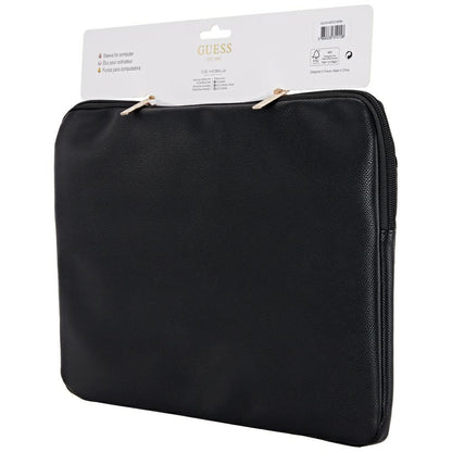 Etui Guess Grained Triangle Logo na laptopa 14 cali, Czarne