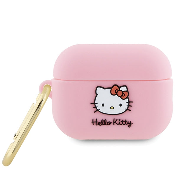 Etui Hello Kitty 3D Kitty Head dla Apple AirPods Pro 2, Różowe
