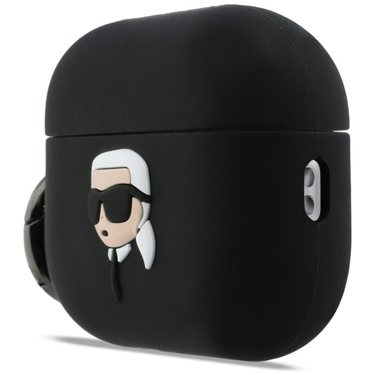 Etui Karl Lagerfeld 3D Karl's Head dla Apple Airpods Pro 3, Czarne