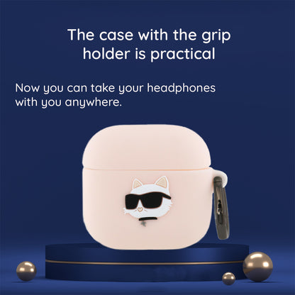 Etui Karl Lagerfeld 3D Choupette's Head dla Apple AirPods 4, Czarne