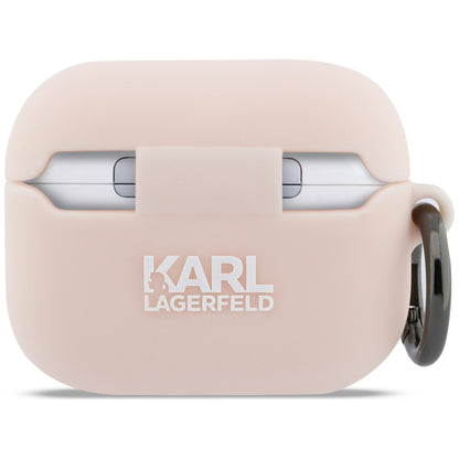 Etui Karl Lagerfeld Silicone Choupette's Head 3D dla Apple AirPods Pro 3, Różowe