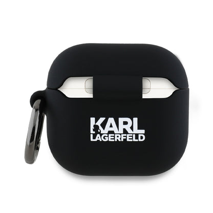 Etui Karl Lagerfeld 3D Karl & Choupette's Heads dla Apple AirPods 4, Czarne