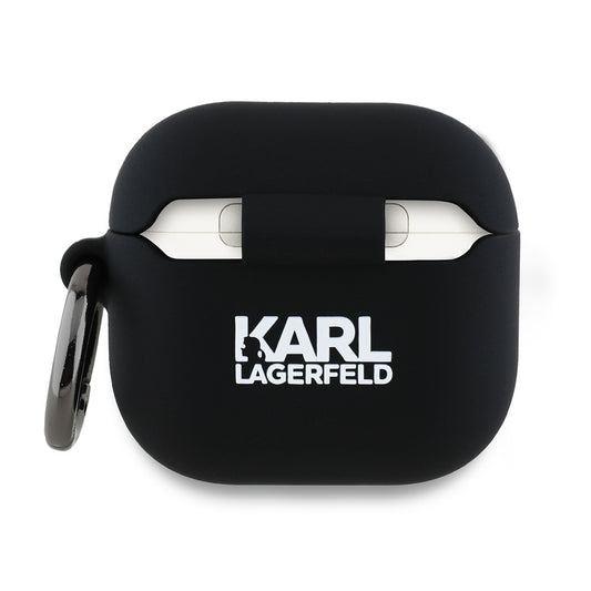 Etui Karl Lagerfeld 3D Karl's Head dla Apple AirPods 4, Czarne