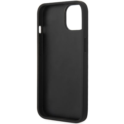Etui na Apple iPhone 14 Plus, Karl Lagerfeld, Saffiano Monogram Metal Logo, czarne