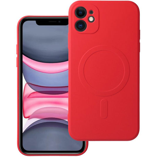 Etui MagSafe do Apple iPhone 11, OEM, Silicone Mag, Czerwony