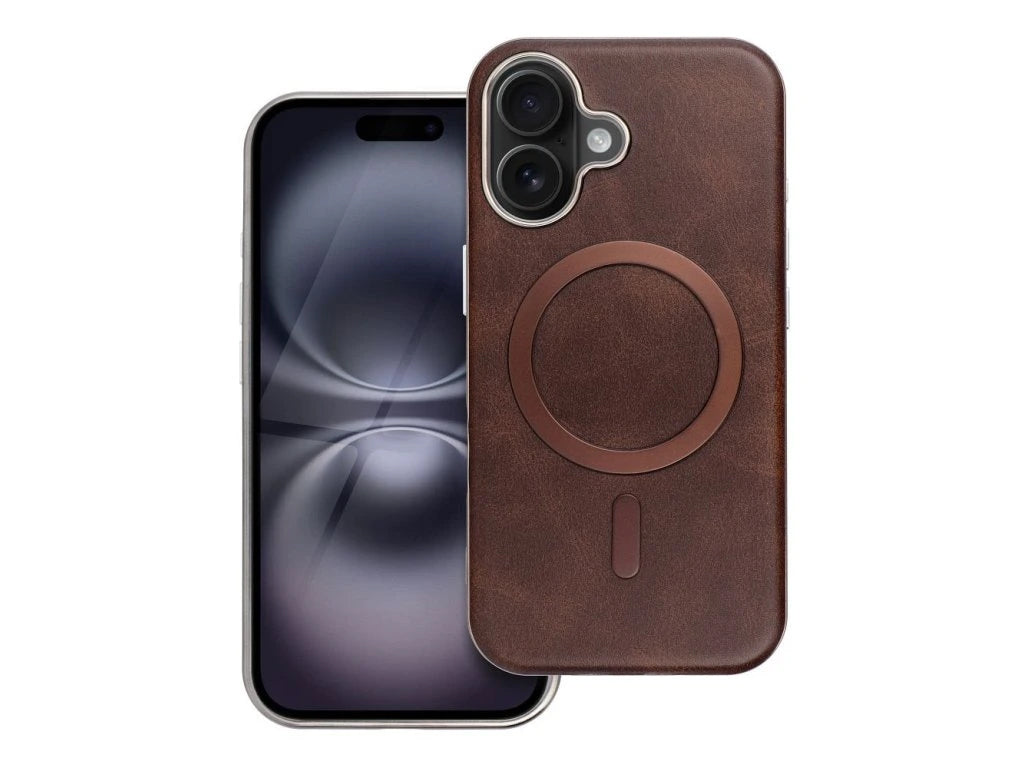 Etui MagSafe do Apple iPhone 11, OEM, Gentleman Mag, Brązowe