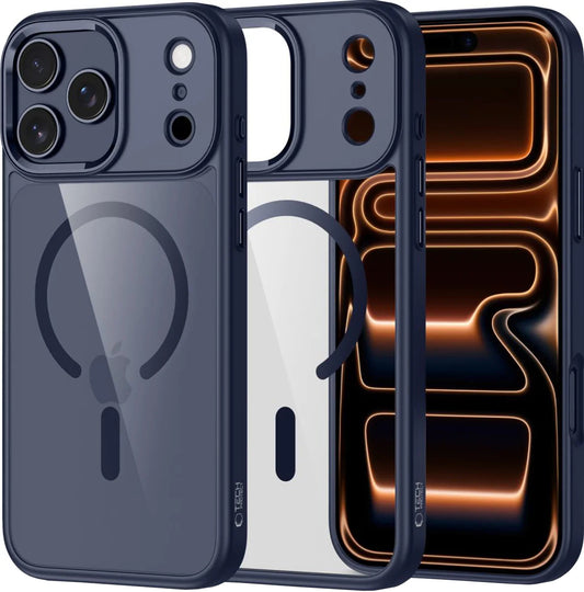 Etui MagSafe dla Apple iPhone 17 Pro, Tech-Protect, Magmat, Granatowy