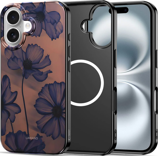 Etui MagSafe dla Apple iPhone 17, Tech-Protect, Lamano Velvet Night, Czarne