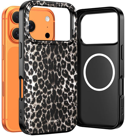 Etui MagSafe dla Apple iPhone 17 Pro, Tech-Protect, Lamano Leopard, Czarne