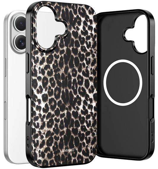 Etui MagSafe dla Apple iPhone 17, Tech-Protect, Lamano Leopard, Czarne