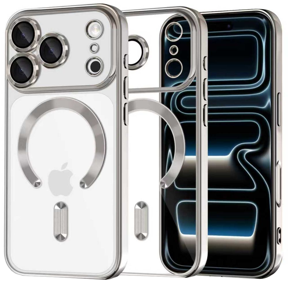 Etui MagSafe dla Apple iPhone 17 Pro, Tech-Protect, Magflex, Srebrne