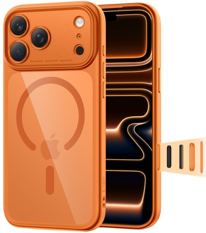Etui MagSafe dla Apple iPhone 17 Pro, Tech-Protect, MagPeak, Pomarańczowe