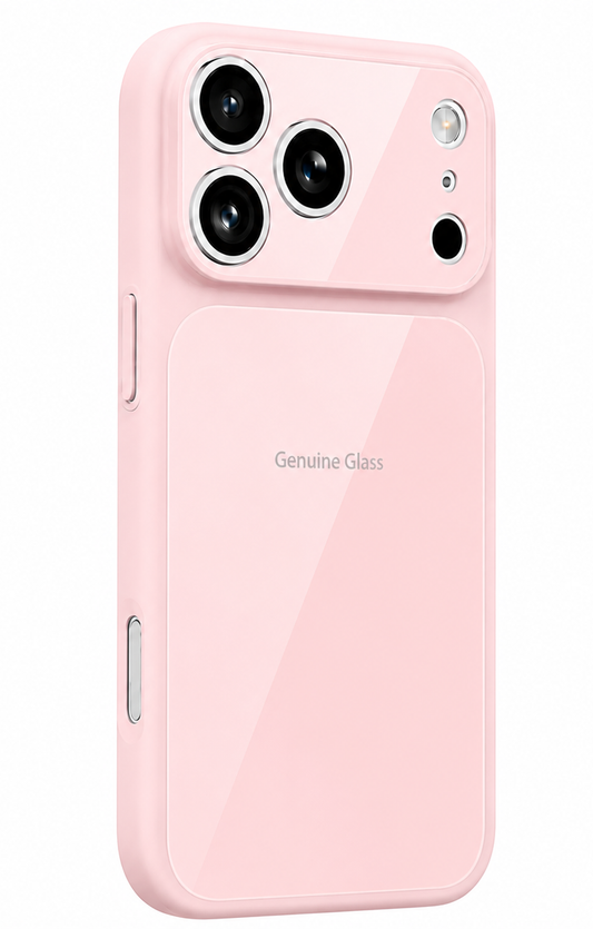 Etui MagSafe do Apple iPhone 16, OEM, Genuine Glass, Różowe