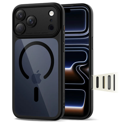 Etui MagSafe dla Apple iPhone 17 Pro Max, Tech-Protect, MagPeak, Czarna Przezroczysta