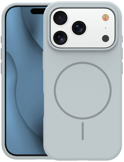 Etui MagSafe do Apple iPhone 18 Pro Max / 17 Pro Max, OEM, cienki silikon, szary