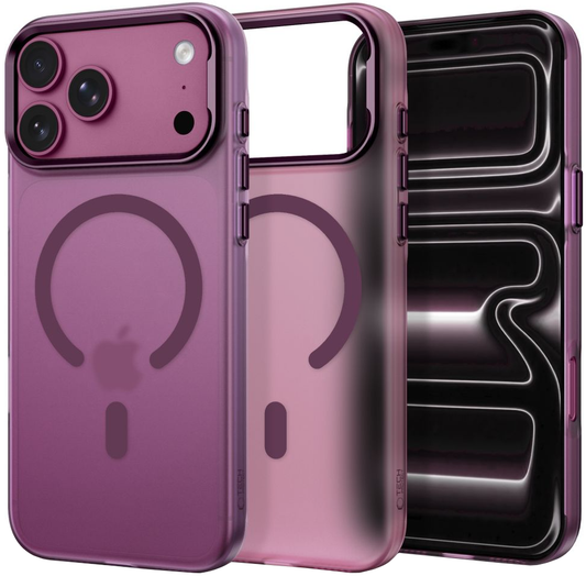 Etui MagSafe do Apple iPhone 18 Pro / 17 Pro, Tech-Protect, MagZero, Bordowy Matowy
