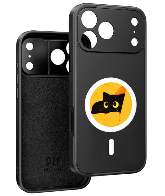 Etui MagSafe do Apple iPhone 17 Pro, OEM, Smart E-Ink z okrągłym ekranem, czarne