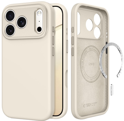 Etui MagSafe do Apple iPhone 18 Pro / 17 Pro, Tech-Protect, Uniq CC, Beżowe