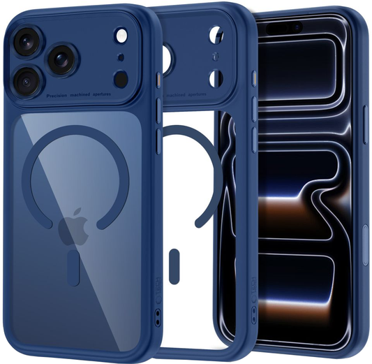 Etui MagSafe do Apple iPhone 18 Pro Max / 17 Pro Max, Tech-Protect, MagPeak CC, Granatowe