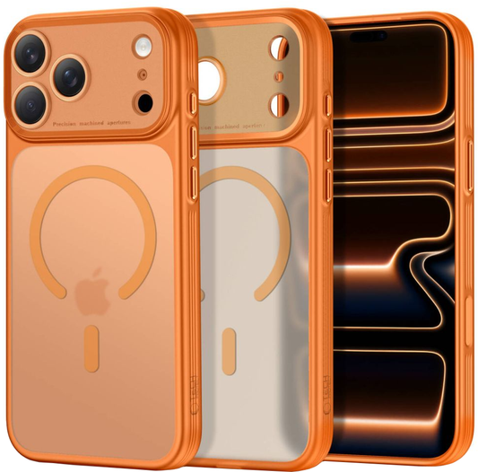 Etui MagSafe do Apple iPhone 18 Pro Max / 17 Pro Max, Tech-Protect, MagPrime CC, Pomarańczowy Matowy