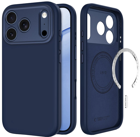 Etui MagSafe do Apple iPhone 18 Pro Max / 17 Pro Max, Tech-Protect, Uniq CC, Granatowe