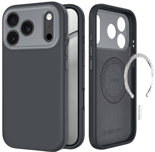 Etui MagSafe do Apple iPhone 18 Pro Max / 17 Pro Max, Tech-Protect, Uniq CC, Szary