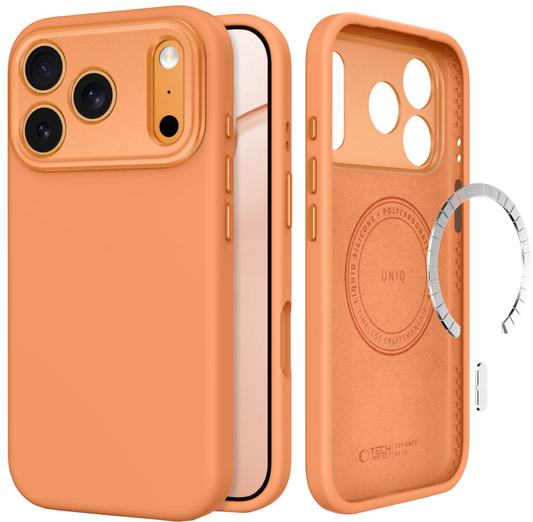 Etui MagSafe do Apple iPhone 18 Pro Max / 17 Pro Max, Tech-Protect, Uniq CC, Pomarańczowe