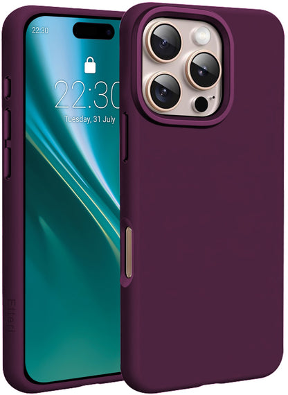 Etui MagSafe do Apple iPhone 16 Pro, Etteri, Silicone Mag, Wiśniowy