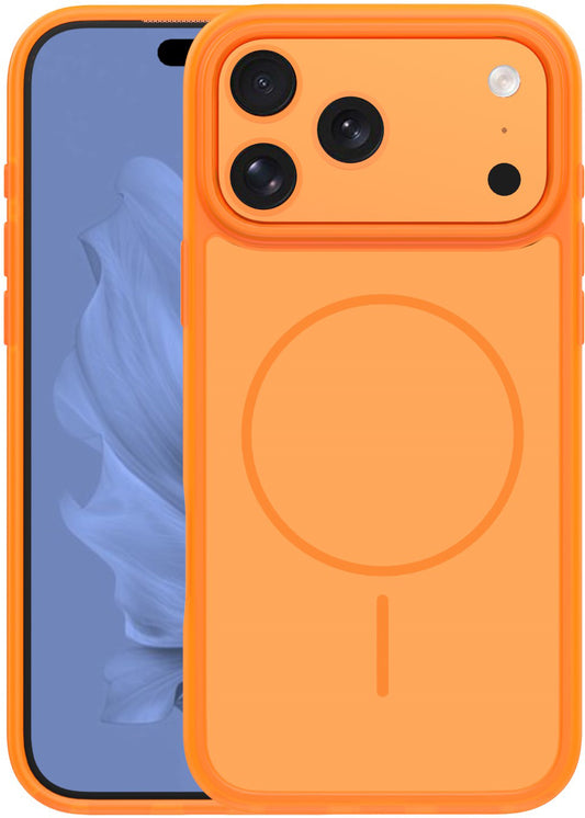 MagSafe Case for Apple iPhone 18 Pro Max / 17 Pro Max, OEM, Frame Thin Mag, Orange