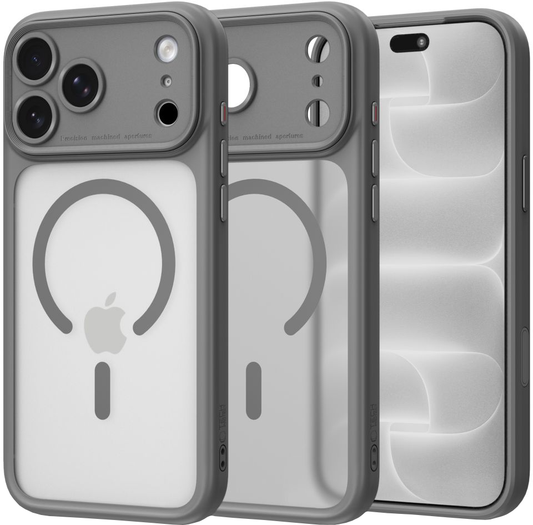 MagSafe Case for Apple iPhone 18 Pro Max / 17 Pro Max, Tech-Protect, MagPeak CC, Matte Gray