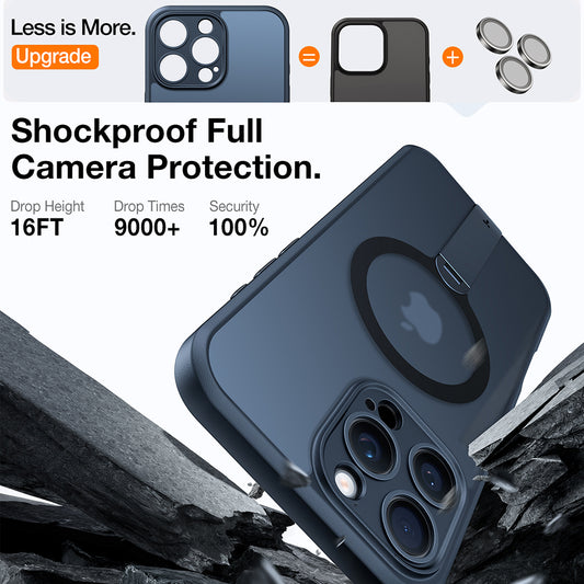 Etui MagSafe dla Apple iPhone 16 Pro, Torras, Pstand Spin, Czarne