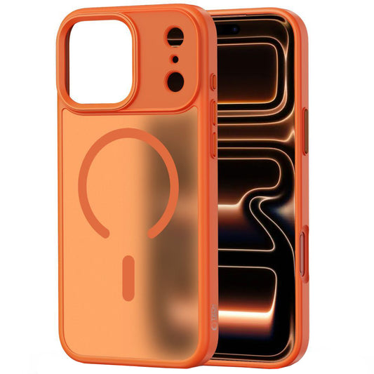 Etui MagSafe dla Apple iPhone 17 Pro Max, Tech-Protect, Magmat, Matowa Pomarańczowa