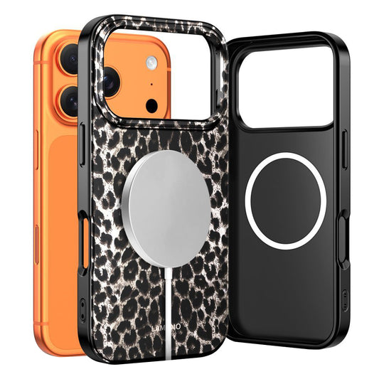 Etui MagSafe dla Apple iPhone 17 Pro, Tech-Protect, Lamano Leopard, Czarne
