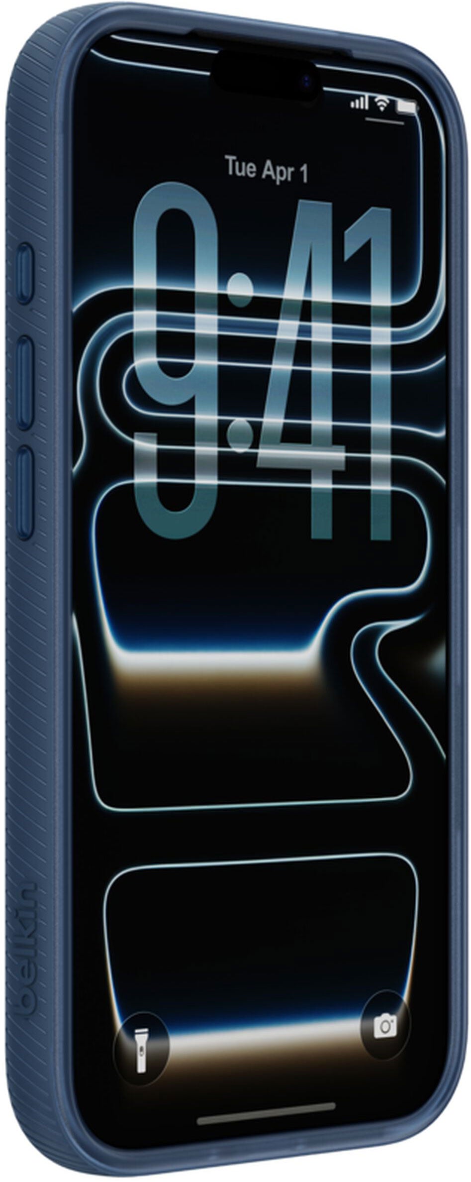 Etui MagSafe do Apple iPhone 17 Pro Max, Belkin, SheerForce Grip, Granatowy MSA036hqNY