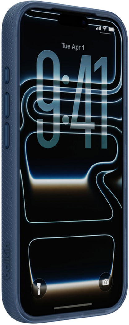 Etui MagSafe do Apple iPhone 17 Pro Max, Belkin, SheerForce Grip, Granatowy MSA036hqNY