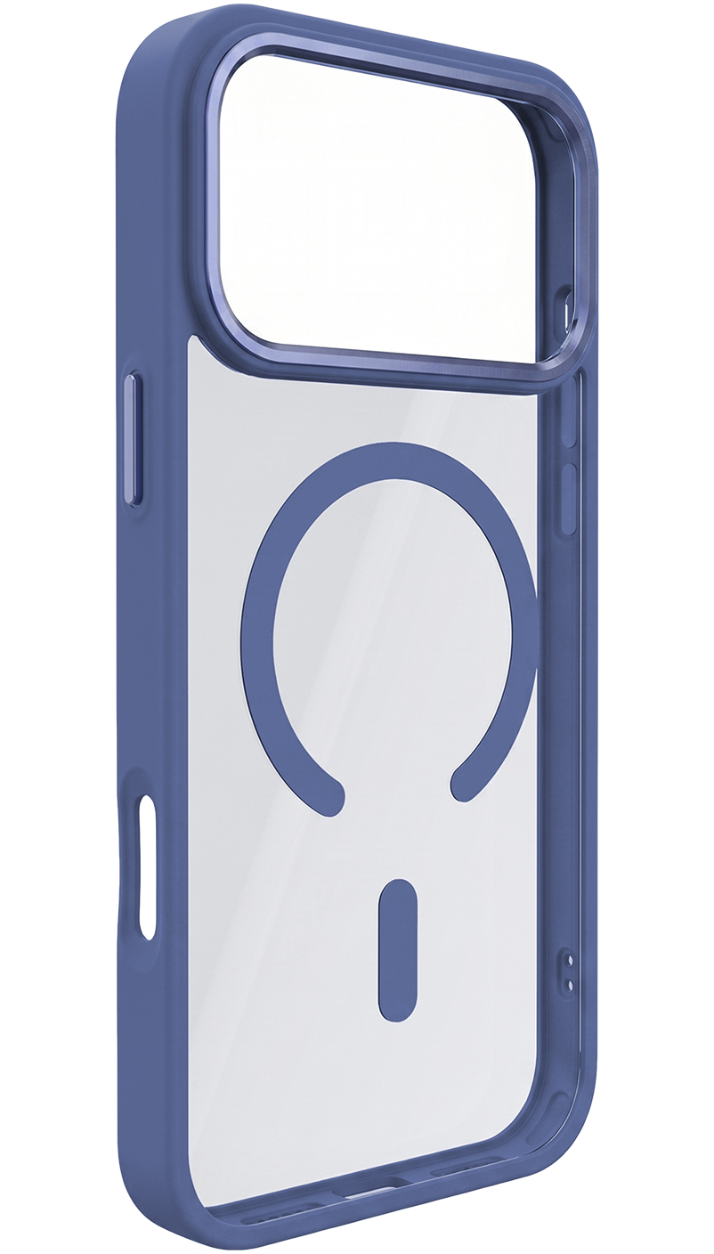 MagSafe Case for Apple iPhone 18 Pro Max / 17 Pro Max, OEM, Color Clear Mag, Blue