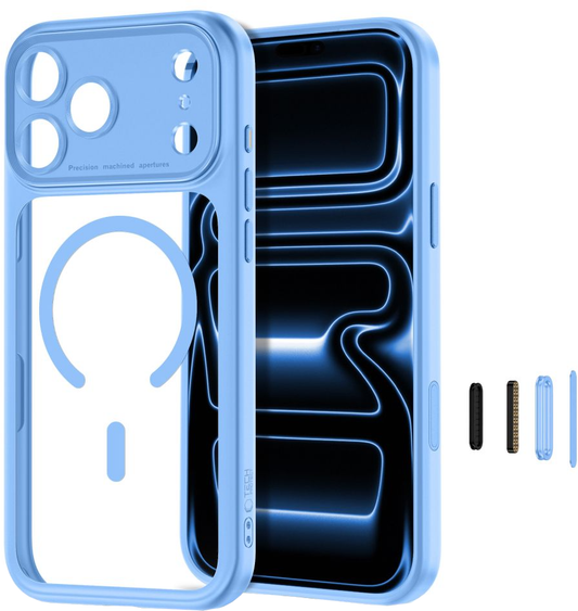 Etui MagSafe dla Apple iPhone 18 Pro Max / 17 Pro Max, Tech-Protect, MagPeak CC, Niebieski