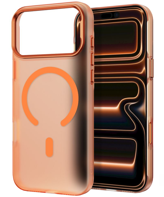 Etui MagSafe do Apple iPhone 18 Pro Max / 17 Pro Max, Tech-Protect, MagZero, Pomarańczowy Matowy