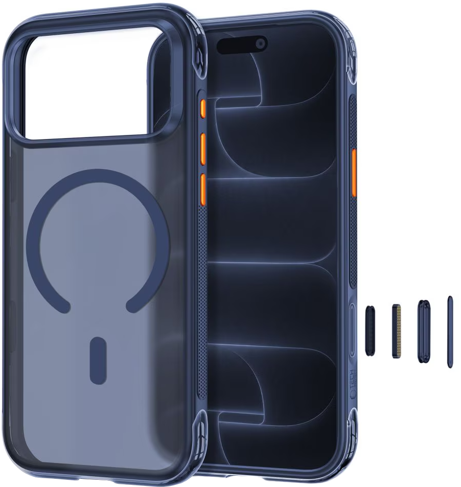 Etui MagSafe do Apple iPhone 18 Pro / 17 Pro, Tech-Protect, MagAir CC, Granat Matowy